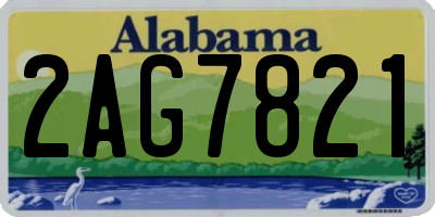 AL license plate 2AG7821