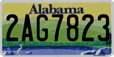 AL license plate 2AG7823