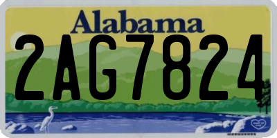 AL license plate 2AG7824