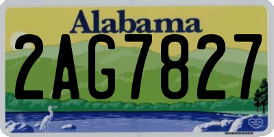 AL license plate 2AG7827