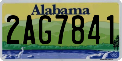 AL license plate 2AG7841