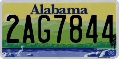 AL license plate 2AG7844