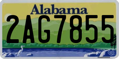 AL license plate 2AG7855