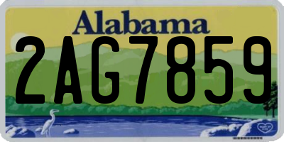 AL license plate 2AG7859