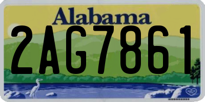AL license plate 2AG7861