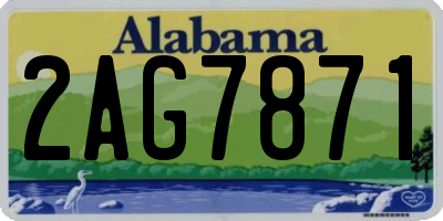 AL license plate 2AG7871
