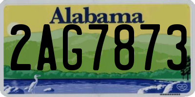 AL license plate 2AG7873