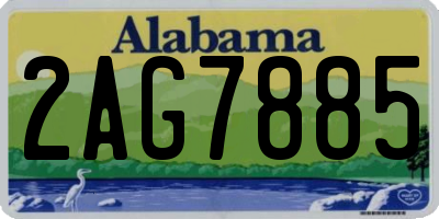 AL license plate 2AG7885