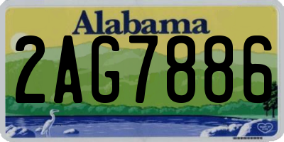 AL license plate 2AG7886