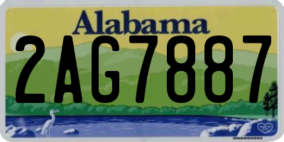 AL license plate 2AG7887