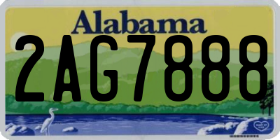 AL license plate 2AG7888