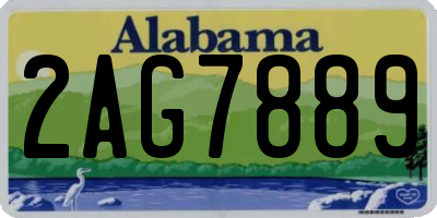 AL license plate 2AG7889