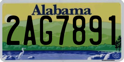AL license plate 2AG7891