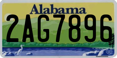 AL license plate 2AG7896