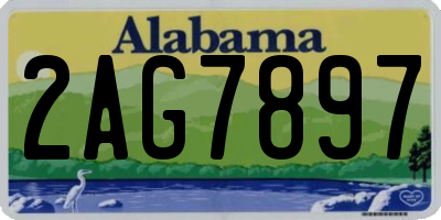 AL license plate 2AG7897