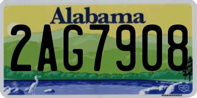 AL license plate 2AG7908