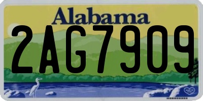 AL license plate 2AG7909