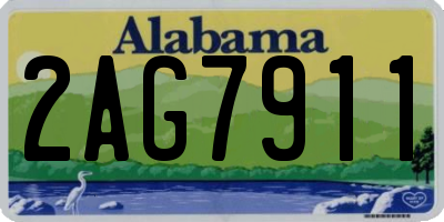 AL license plate 2AG7911