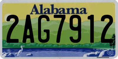 AL license plate 2AG7912