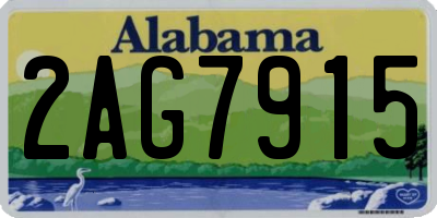 AL license plate 2AG7915