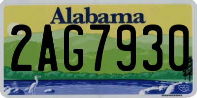 AL license plate 2AG7930