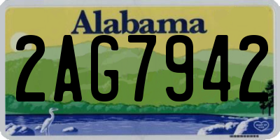 AL license plate 2AG7942