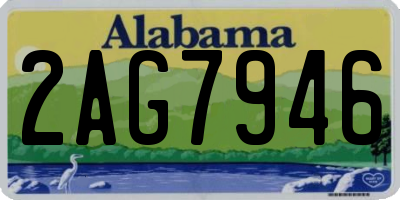 AL license plate 2AG7946