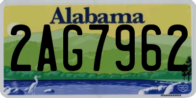 AL license plate 2AG7962