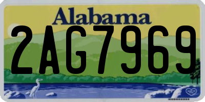 AL license plate 2AG7969