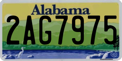 AL license plate 2AG7975