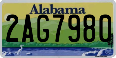 AL license plate 2AG7980