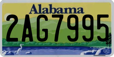 AL license plate 2AG7995