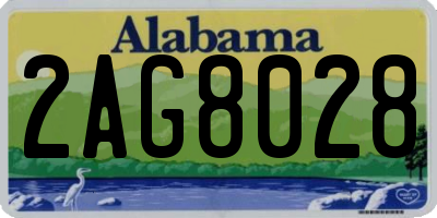AL license plate 2AG8028