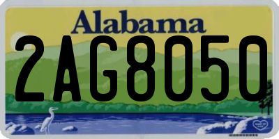 AL license plate 2AG8050