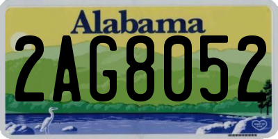 AL license plate 2AG8052