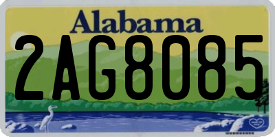 AL license plate 2AG8085