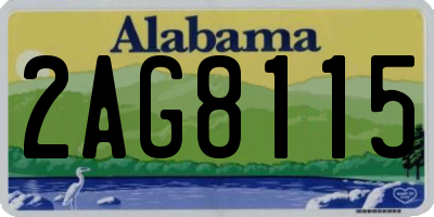 AL license plate 2AG8115
