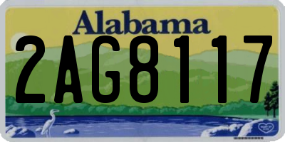 AL license plate 2AG8117