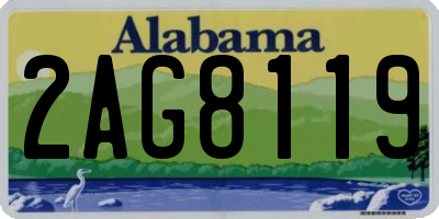 AL license plate 2AG8119