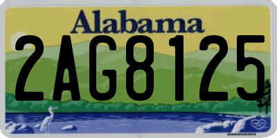 AL license plate 2AG8125