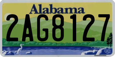 AL license plate 2AG8127