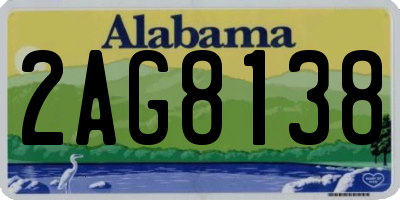 AL license plate 2AG8138