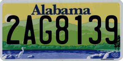 AL license plate 2AG8139