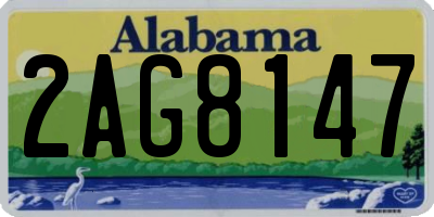 AL license plate 2AG8147
