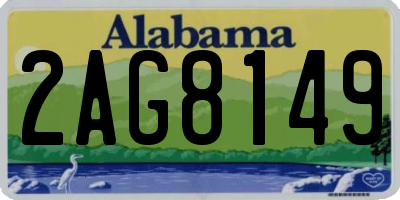 AL license plate 2AG8149
