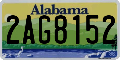 AL license plate 2AG8152