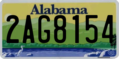 AL license plate 2AG8154