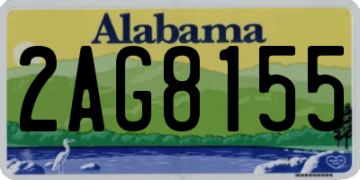 AL license plate 2AG8155