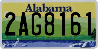 AL license plate 2AG8161