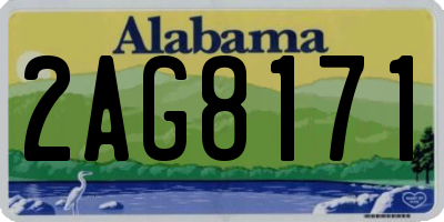 AL license plate 2AG8171